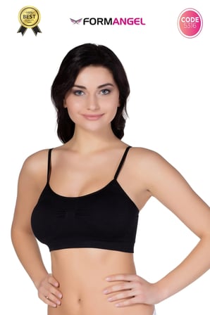 #Büstiyer Dikişsiz Seamless Kadın Esnek Yumuşak Kumaş İp İnce Askılı Pedli Spor Büstiyer - 3 Adet