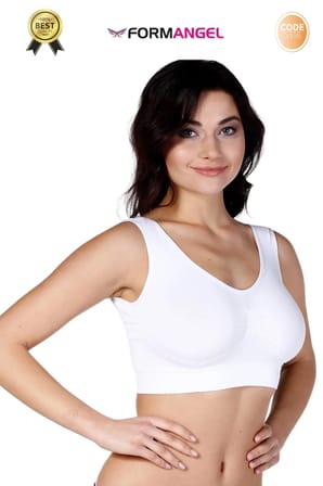 #Büstiyer Dikişsiz Seamless Kadın Esnek Yumuşak Kumaş Kalın Askılı Pedsiz Spor Büstiyer - 1 Adet