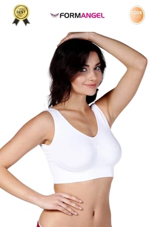 #Büstiyer Dikişsiz Seamless Kadın Esnek Yumuşak Kumaş Kalın Askılı Pedsiz Spor Büstiyer - 1 Adet