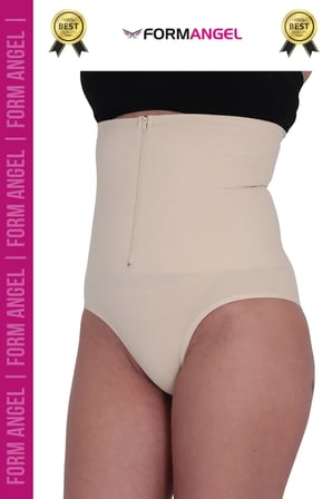 #Korse Yüksek Bel Vücut Karın Mide Şekillendirici Külot Fermuarlı Toparlayıcı Slip Korse - 3 Adet