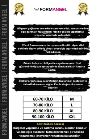 #ErkekKorse Dik Duruş Vücut Bel Göğüs Toparlayıcı Göbek Sıkılaştırıcı Erkek Korse Atlet - 1 Adet