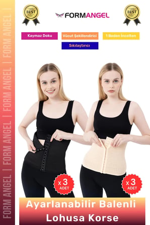 #Korse Yeni Doğum Sonrası Balenli Ayarlanabilir Lohusa Hamile Toparlayıcı Bel Korse 6'lı Set