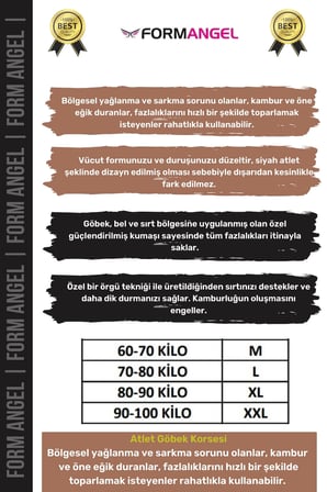 #ErkekKorse Dik Duruş Vücut Bel Göğüs Toparlayıcı Göbek Sıkılaştırıcı Erkek Korse Atlet 2'li Set