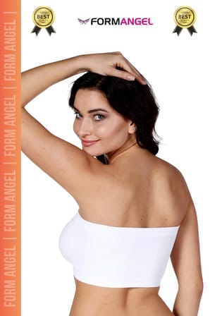 #Bandeo Seamless Toparlayıcı Kadın Basic Örme Dikişsiz Pedli Bandeo Büstiyer 2'li Set