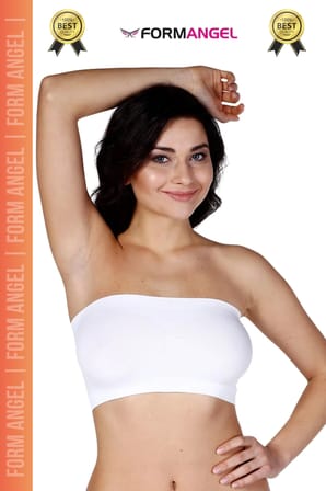 #Bandeo Seamless Toparlayıcı Kadın Basic Örme Dikişsiz Pedli Bandeo Büstiyer 2'li Set