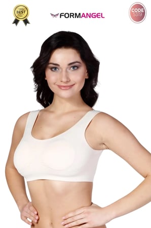 #Büstiyer Dikişsiz Seamless Kadın Esnek Yumuşak Kumaş Kalın Askılı Pedli Sporcu Büstiyer - 1 Adet