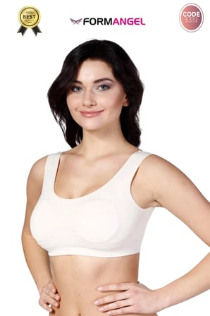 #Büstiyer Dikişsiz Seamless Kadın Esnek Yumuşak Kumaş Kalın Askılı Pedli Sporcu Büstiyer - 1 Adet