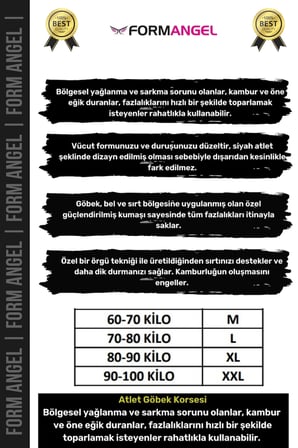 Yuma Butik Premium Erkek Atlet Korse | Bel Göğüs Göbek Jinekomasti Toparlayıcı Sıkılaştırıcı