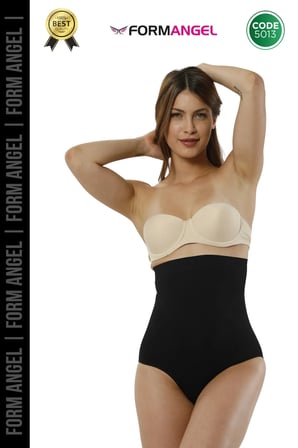 Yüksek Bel Karın Toparlayıcı Slip String Kadın Toparlayıcı Tanga Korse Siyah