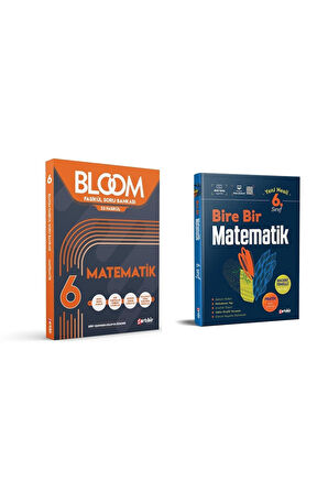 6. Sınıf Bloom Matematik Soru Bankası + 6.Sınıf Bire Bir Matematik Soru Bankası (2 Kitap)