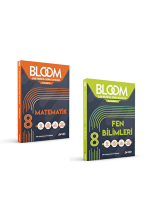 8. Sınıf Bloom LGS Fasikül Matematik + Fen Bilimleri Soru Bankası Seti (2 Kitap)