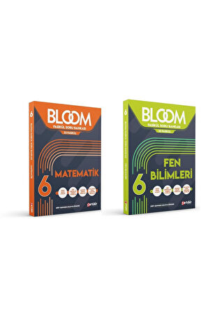 6. Sınıf Bloom Matematik Soru Bankası + 6.Sınıf Bloom Fen Bilimleri Soru Bankası (2 Kitap)