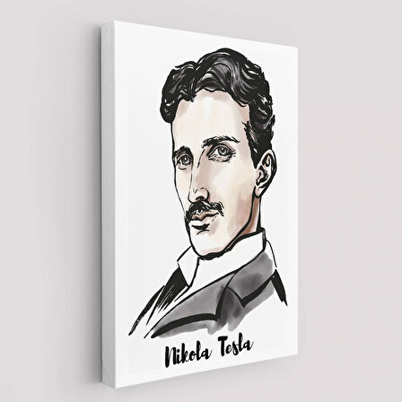 Nikola Tesla Dekoratif Kanvas Tablo-5917