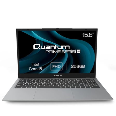 Quantum Prime TM1200 intel i5-13600H 8GB 256GB SSD HDMI+WiFi+RJ45 ışıklı klavye parmak izi okuyucu 15.6" FHD IPS Freedos Notebook QNNTB10B060717