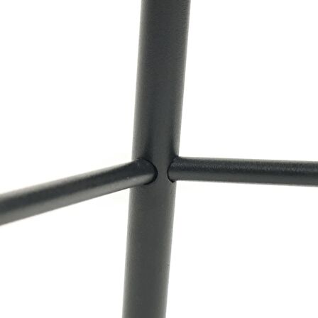 Bar Taburesi Ahşap Deri Döşemeli Metal Ayaklı – 75cm