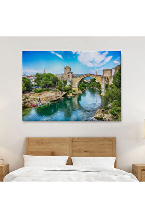 Mostar Köprüsü Kanvas Duvar Tablosu-1115
