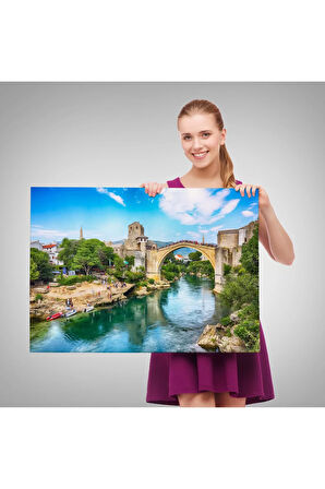 Mostar Köprüsü Kanvas Duvar Tablosu-1115