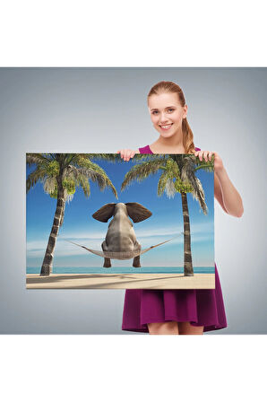 Fil Dekoratif Kanvas Tablo 1141