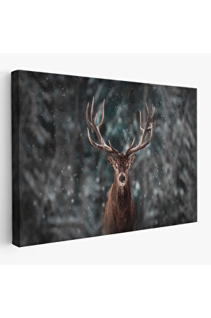 Geyik Dekoratif Kanvas Tablo 1164