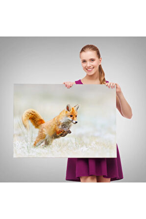 Tilki Dekoratif Kanvas Tablo 1165