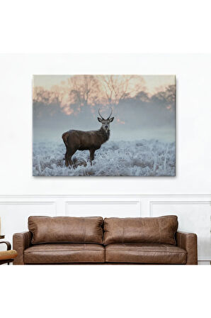Geyik Dekoratif Kanvas Tablo 1166