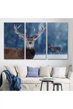 Geyik Dekoratif Kanvas Tablo 1168