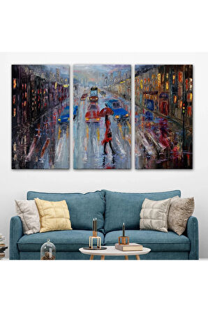 Yağlı Boya Görünümlü Modern Kanvas Duvar Tablosu, Tablo-1197