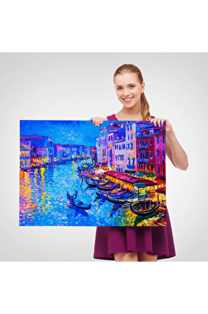 Rusya Neva Nehri Manzarası Duvar Tablosu-1207