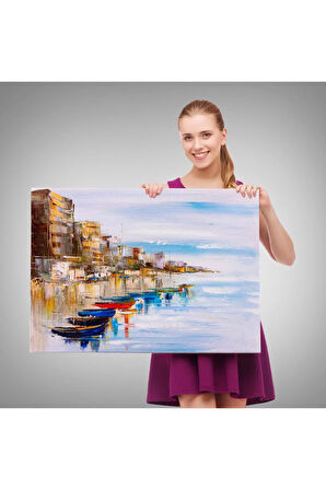 Mykonos Limanı Duvar Tablosu-1209