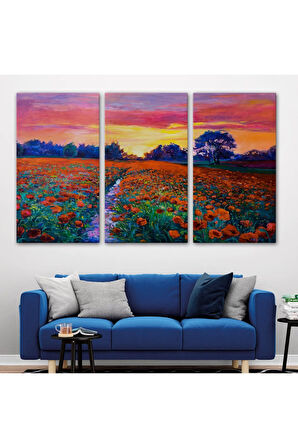 Haşhaş Tarlasının Yağlı Boya Tablosu-1211