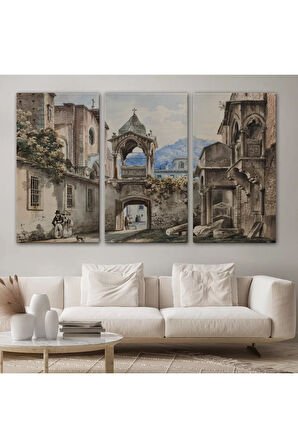 Eski Hollanda Şehir Manzarası Duvar Tablosu-1222