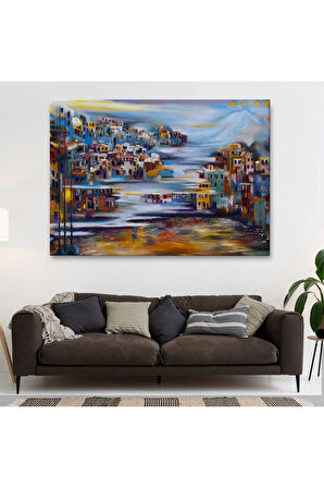 Volkan Eteğindeki Kasaba Duvar Tablosu-1226