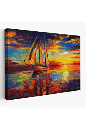 Okyanustaki Büyük Yelkenli Duvar Tablosu-1227