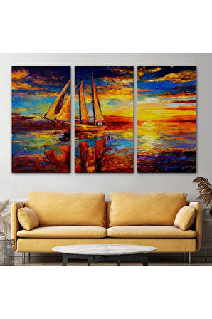 Okyanustaki Büyük Yelkenli Duvar Tablosu-1227