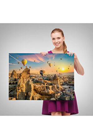 Göreme Kapadokya Manzarası Duvar Tablosu-1245