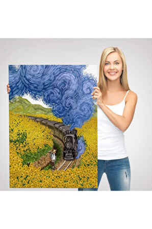 Vincent Van Gogh'un Renkli Tasviri Duvar Tablosu-6224