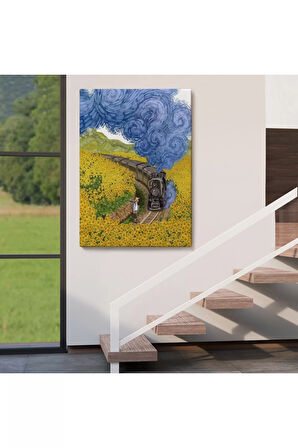 Vincent Van Gogh'un Renkli Tasviri Duvar Tablosu-6224