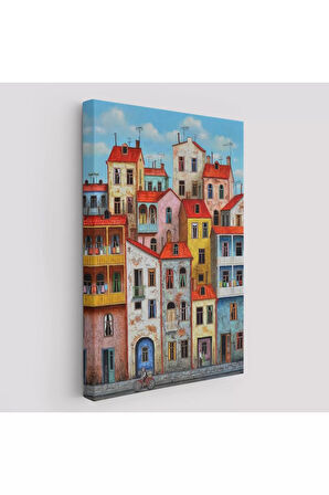 Eski Gürcistan Tiflis Şehir Manzara Tablosu -6242