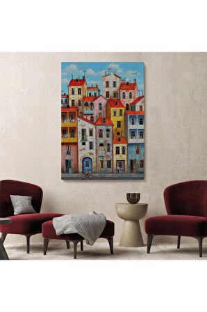 Eski Gürcistan Tiflis Şehir Manzara Tablosu -6242