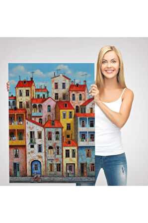 Eski Gürcistan Tiflis Şehir Manzara Tablosu -6242