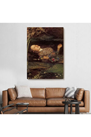 Shakespeare'in Ophelia'sı Hamlet Dekoratif Duvar Tablosu-6319