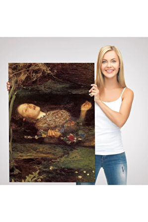 Shakespeare'in Ophelia'sı Hamlet Dekoratif Duvar Tablosu-6319