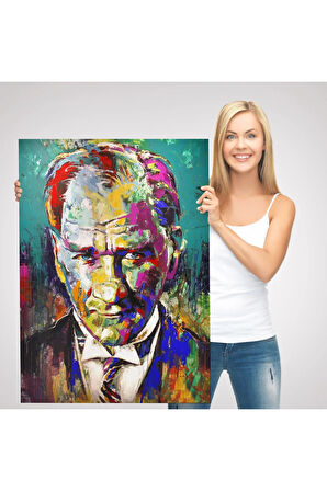Renkli Mustafa Kemal Atatürk Tablosu-6327