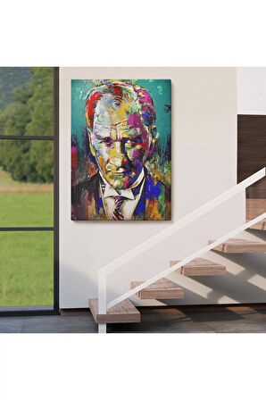 Renkli Mustafa Kemal Atatürk Tablosu-6327