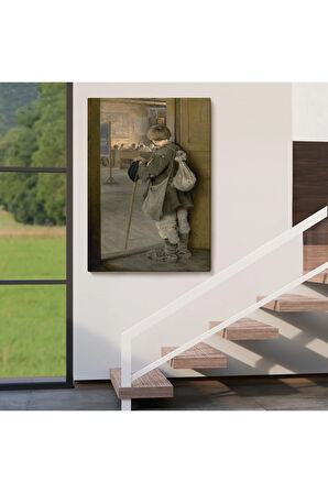 Nikolay Bogdanov Belsky'in Sınıfın Kapıdında Tablosu-6341