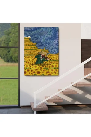 Vincent Van Gogh Temalı  İllüstrasyon Tablosu-6361
