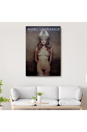 Marc Lagrange.'in Orijinal Sergi Afişi Duvar Tablosu-6384