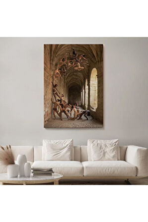 Rob Woodcox İnsan Dalgasi Adlı Eseri Duvar Tablosu-6389