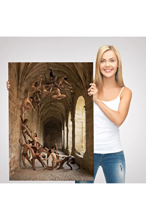 Rob Woodcox İnsan Dalgasi Adlı Eseri Duvar Tablosu-6389