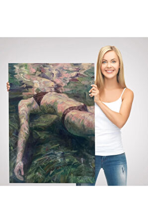 Deniz Altındaki Kadın Dekoratif Duvar Tablosu-6402